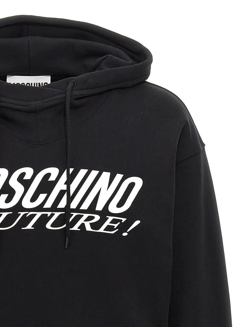 Moschino Logo Printed Drawstring Hoodie