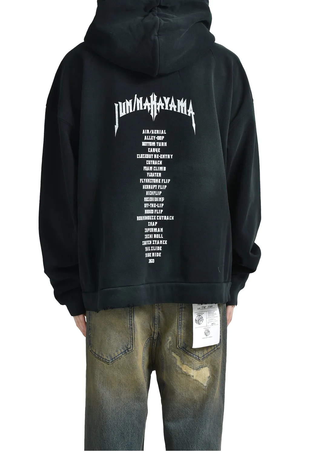 Ethnic Zip Hoodie / Black