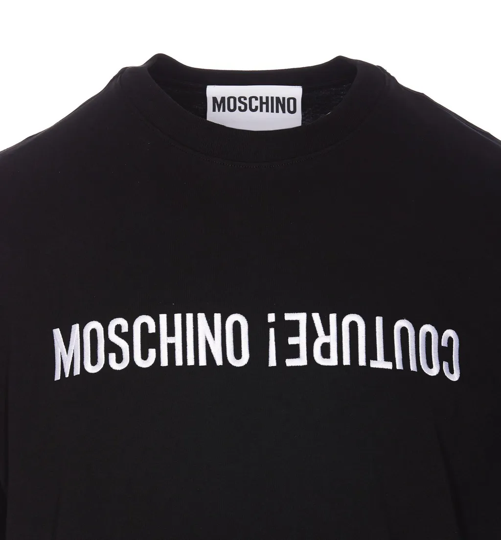 Moschino Logo Printed Crewneck T-Shirt