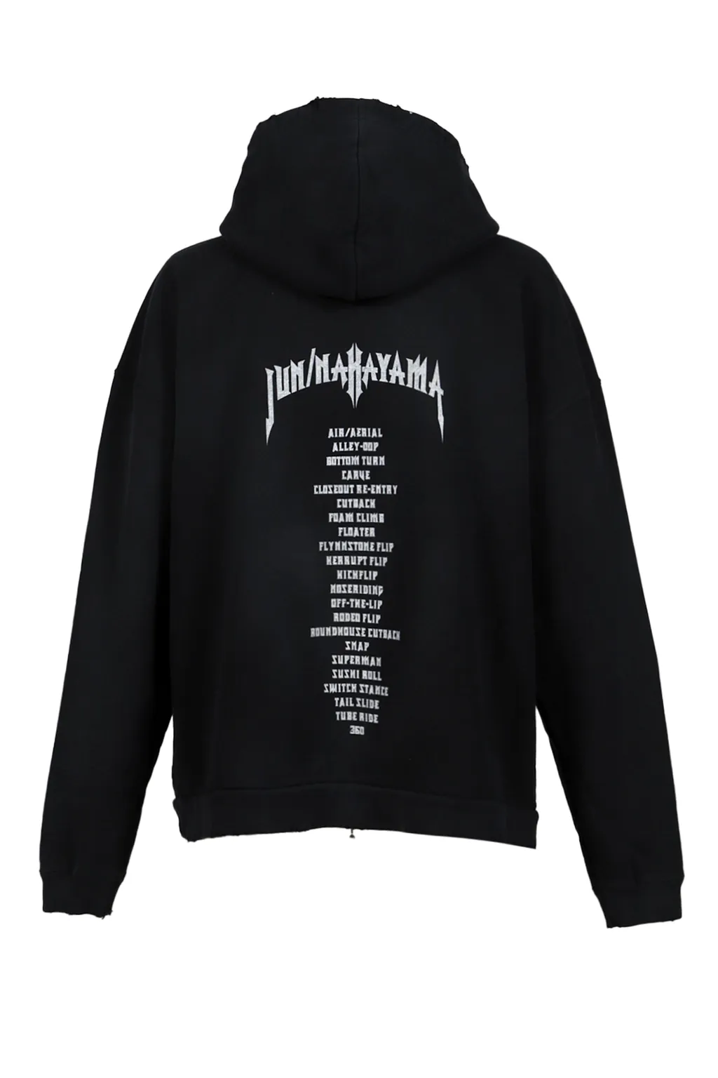 Ethnic Zip Hoodie / Black