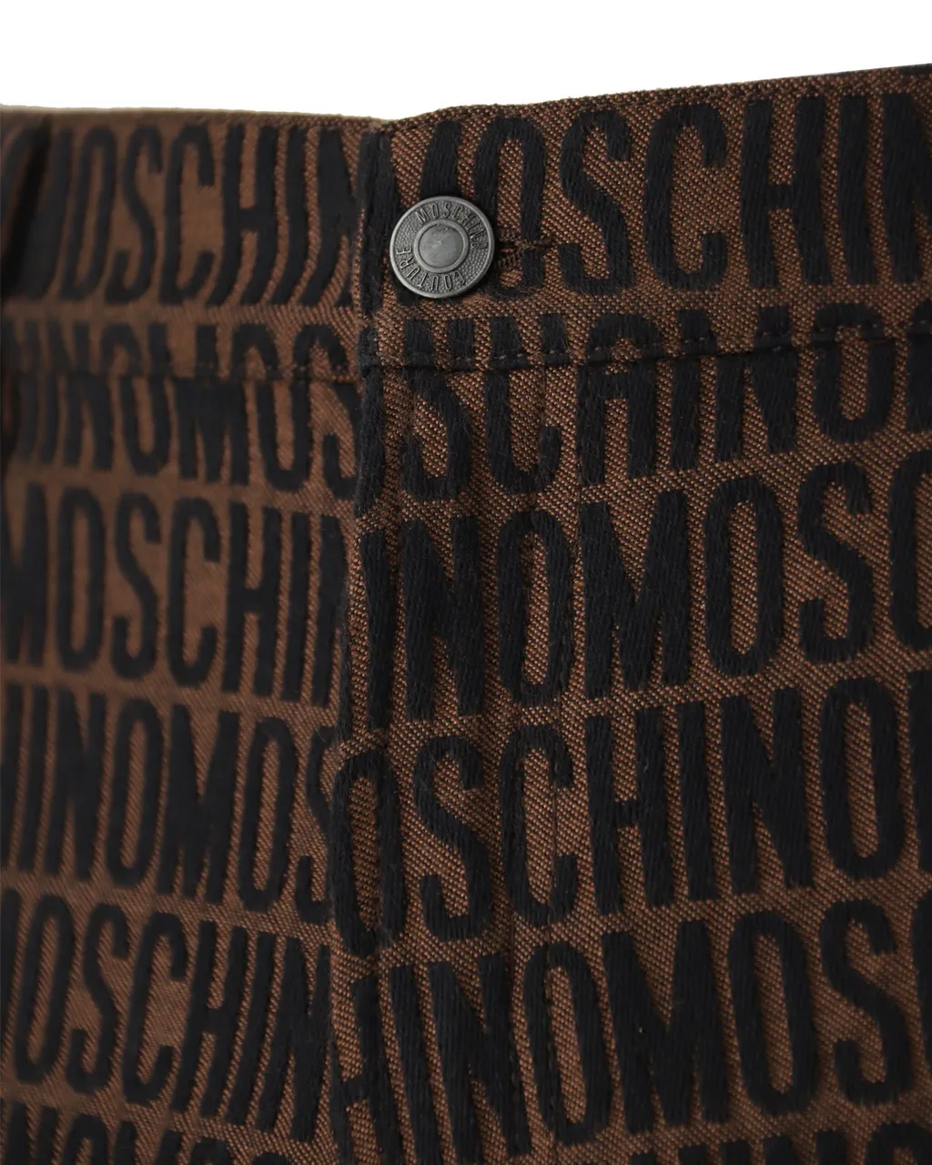 Moschino Monogram Jacquard Slim-Cut Jeans