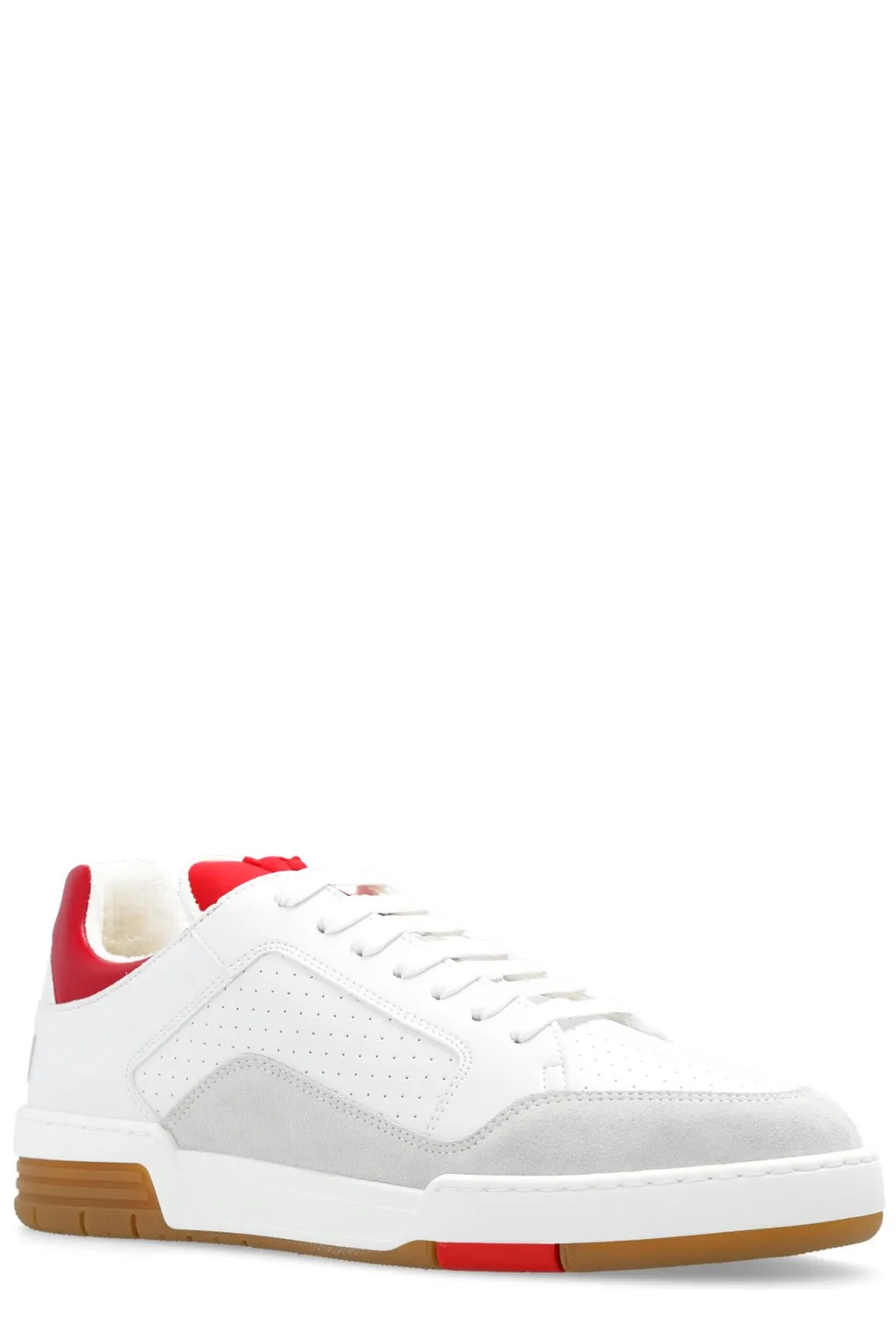 Moschino Logo-Embroidered Lace-Up Sneakers