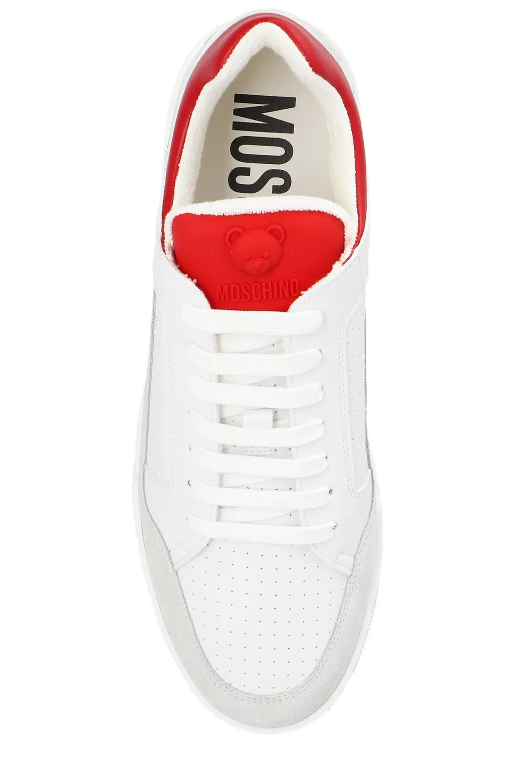 Moschino Logo-Embroidered Lace-Up Sneakers