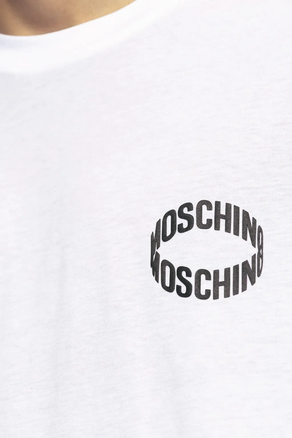 Moschino Loop Logo Printed Jersey T-Shirt