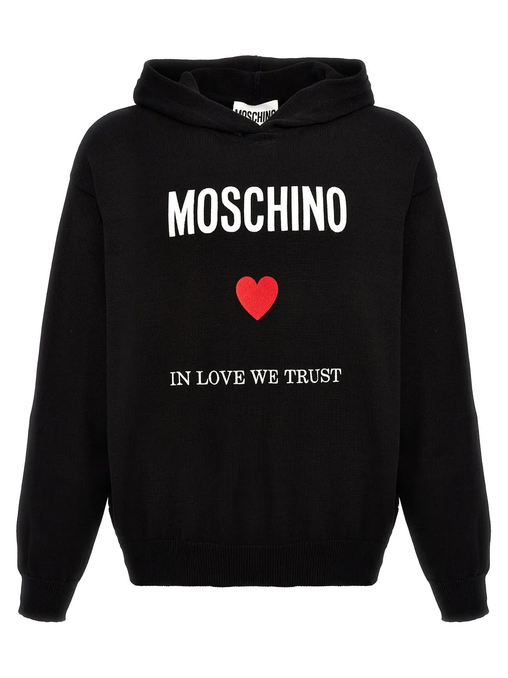 Moschino In Love We Trust Printed Hoodie