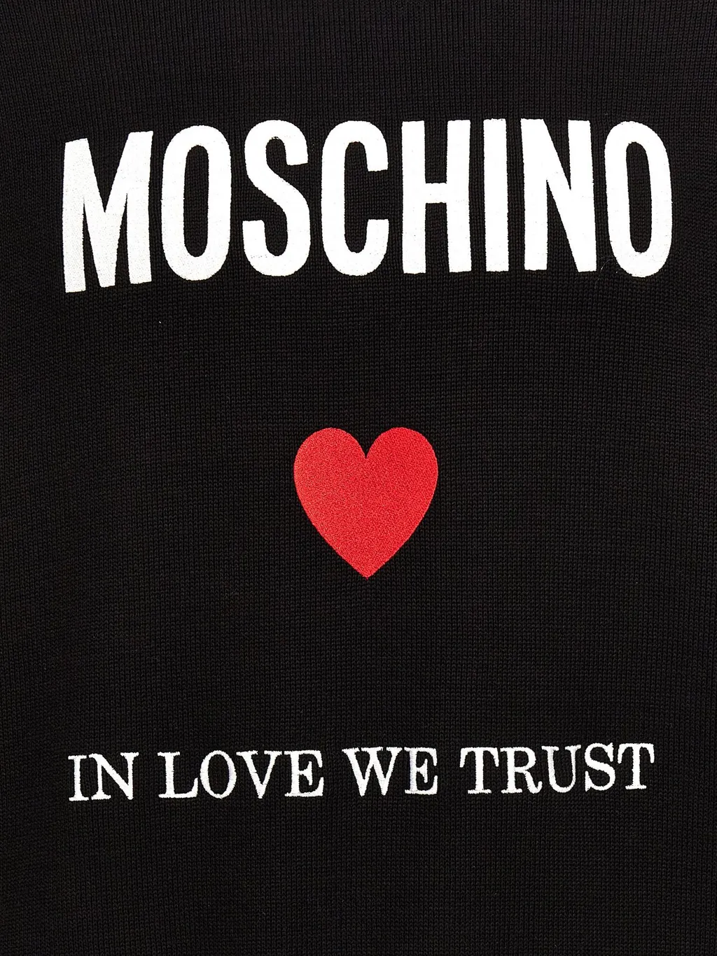 Moschino In Love We Trust Printed Hoodie