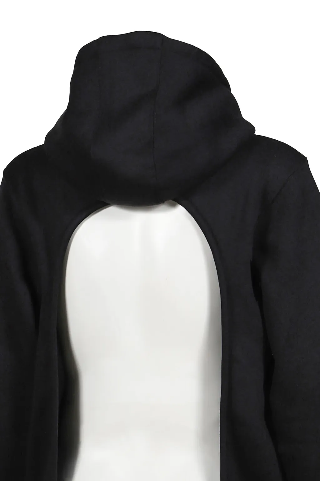 Backless Hoodie / Black