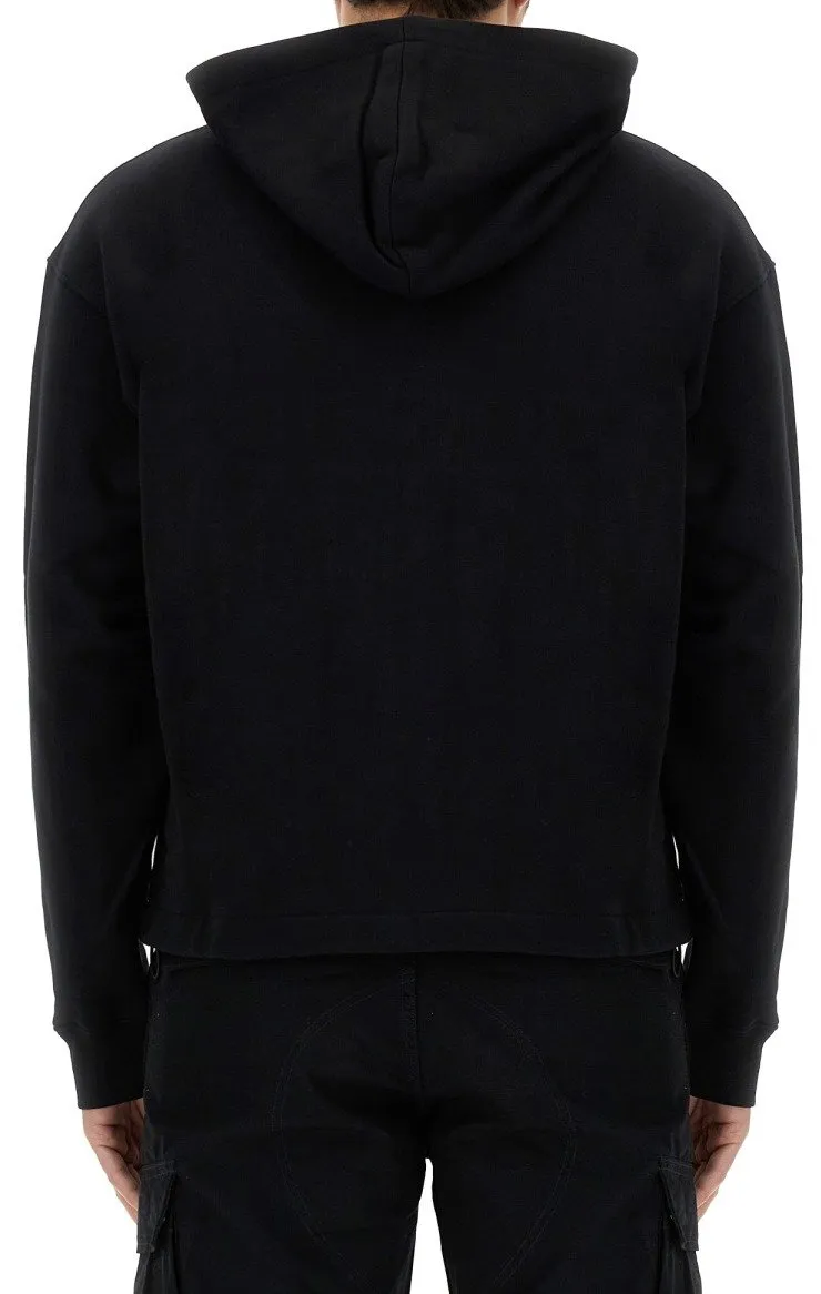 Moschino Logo Printed Zip-Up Sweatshirt
