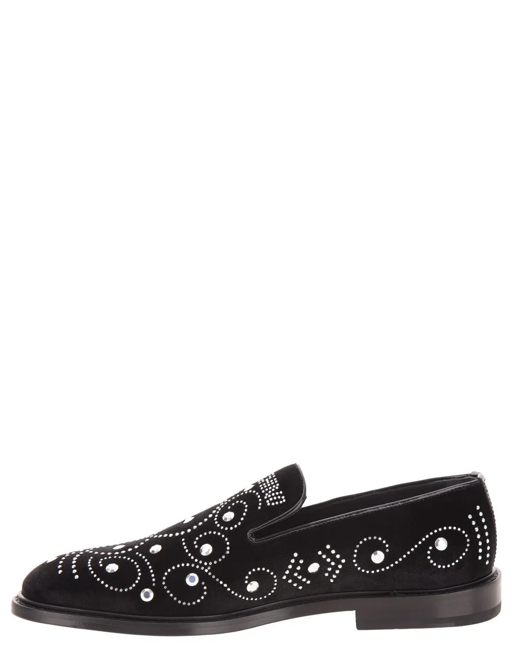 Moschino Round-Toe Slip-On Loafers