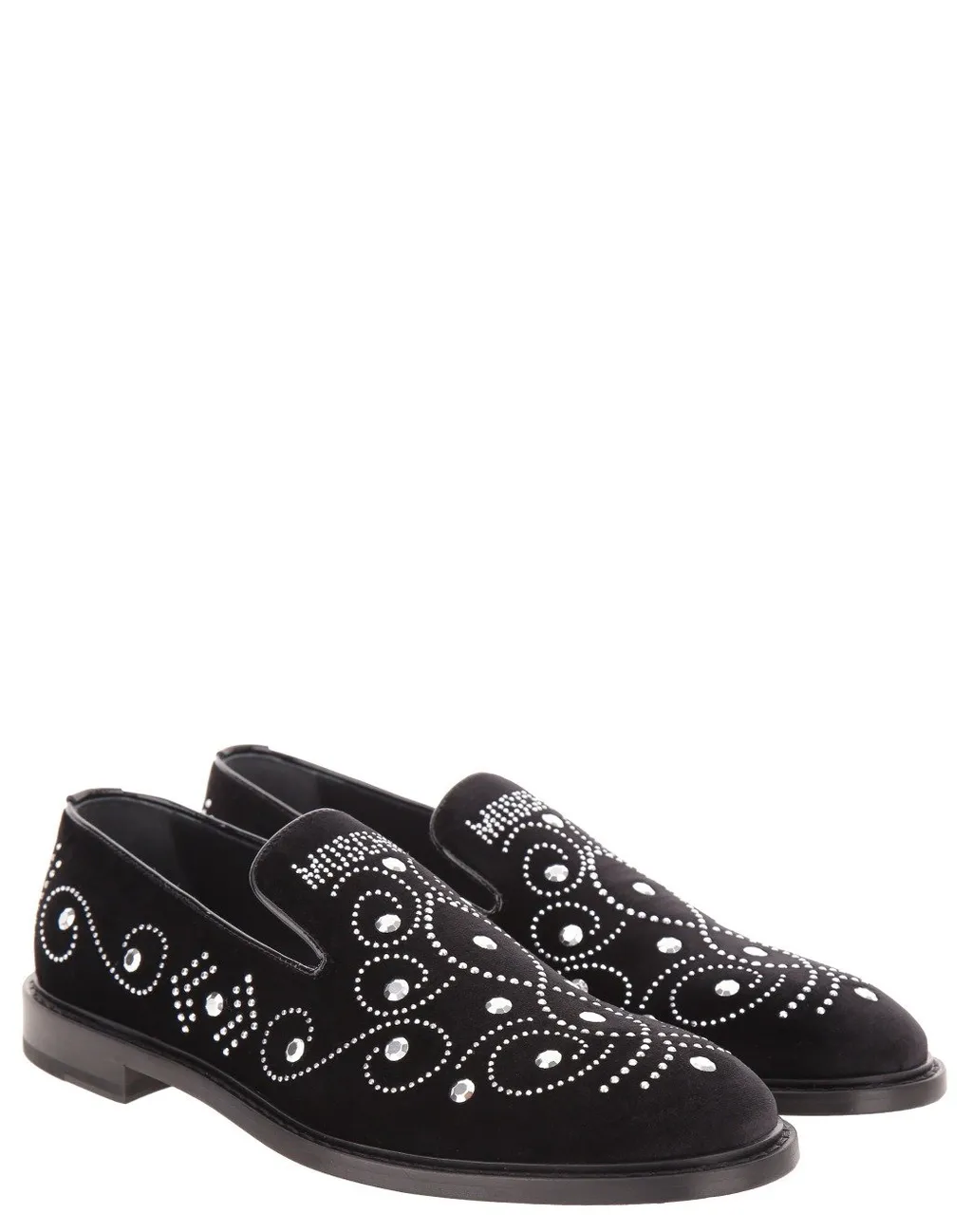 Moschino Round-Toe Slip-On Loafers