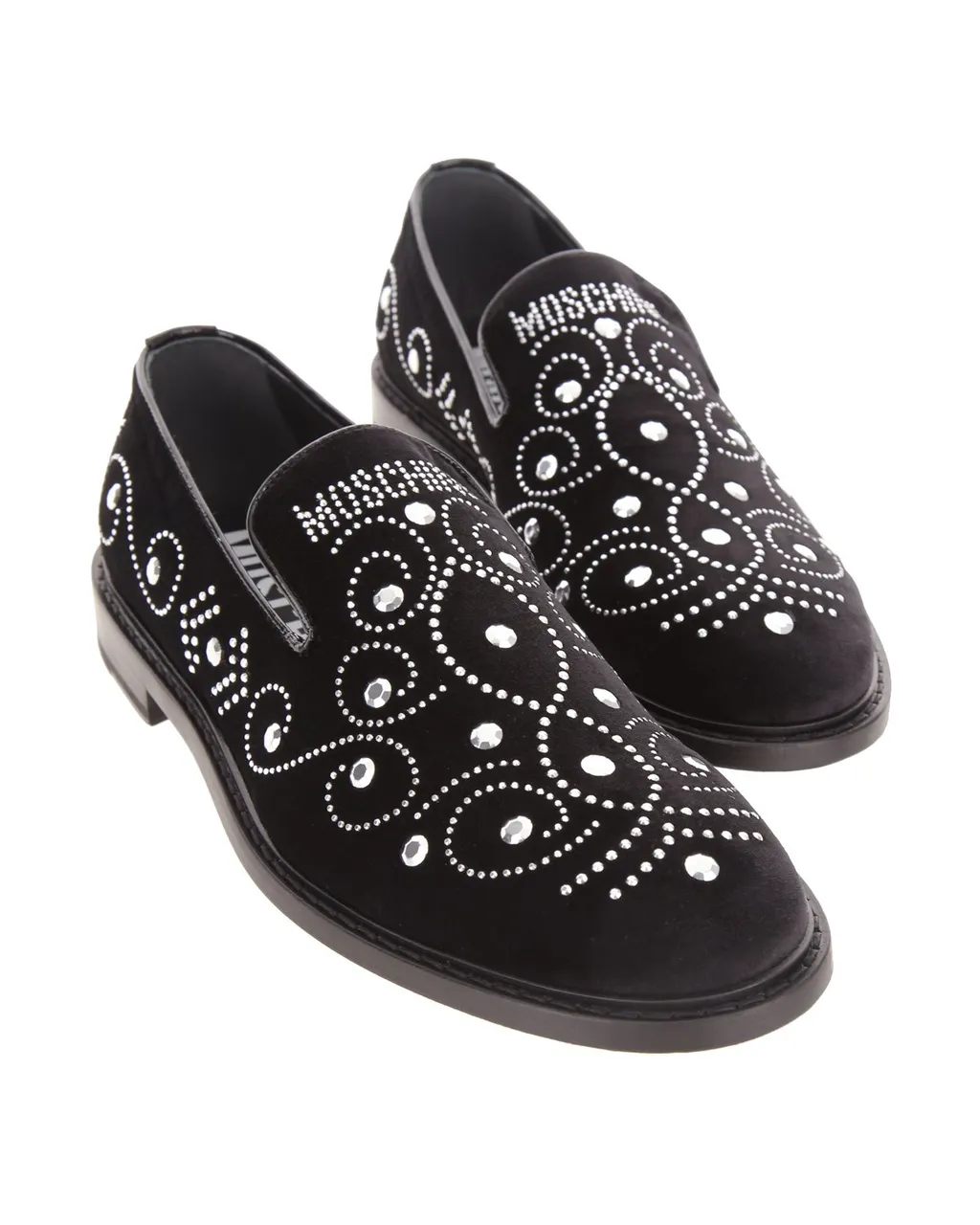 Moschino Round-Toe Slip-On Loafers