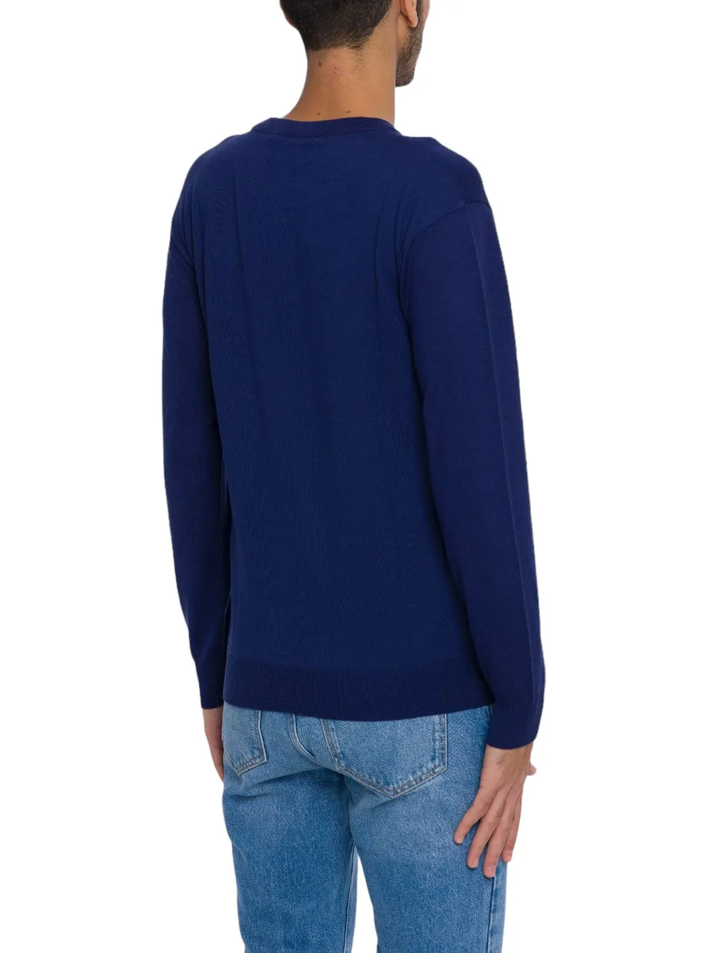 Moschino Teddy Bear Patch Crewneck Knitted Jumper
