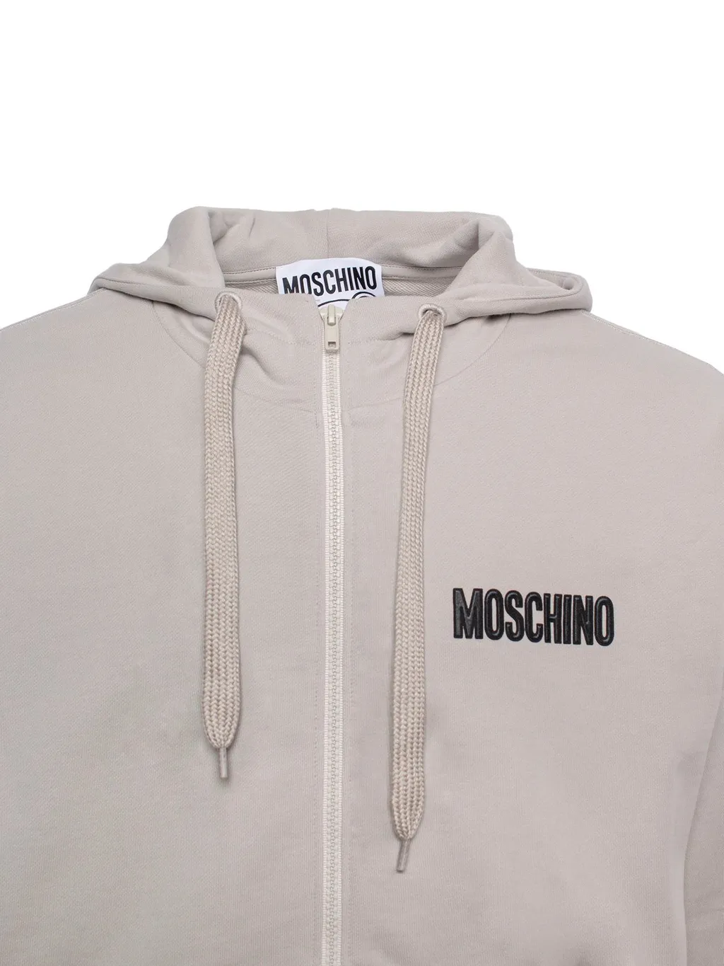 Moschino Teddy Bear-Motif Zip-Up Drawstring Hoodie