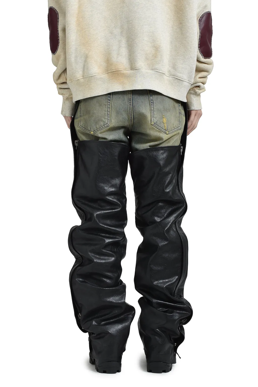 Tommy Pants / Sandwash Denim Leather