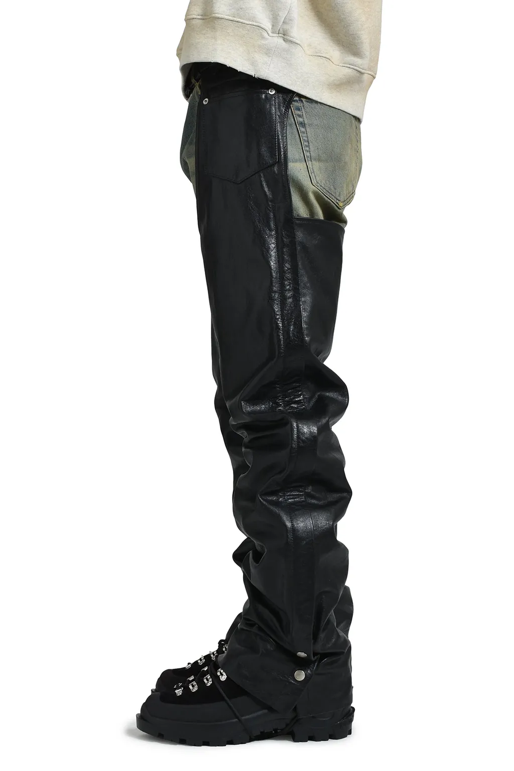 Tommy Pants / Sandwash Denim Leather