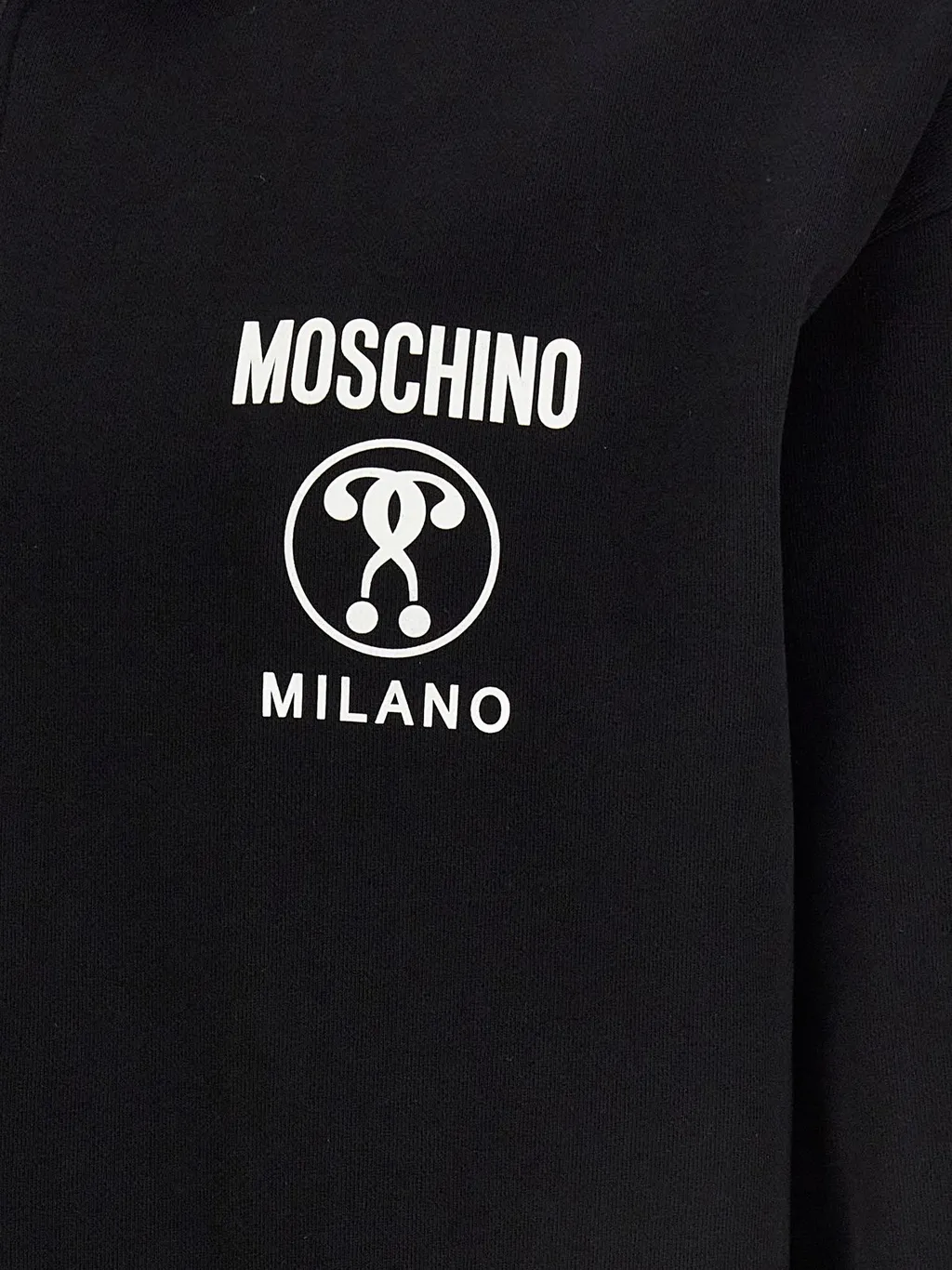 Moschino Double Question Mark Zipped Hoodie