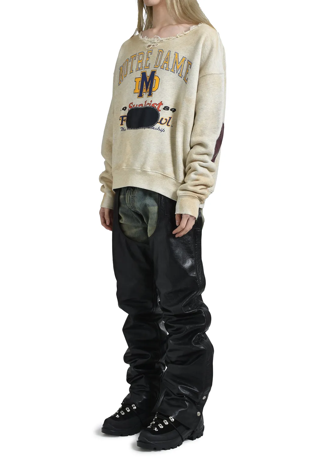 Tommy Pants / Sandwash Denim Leather
