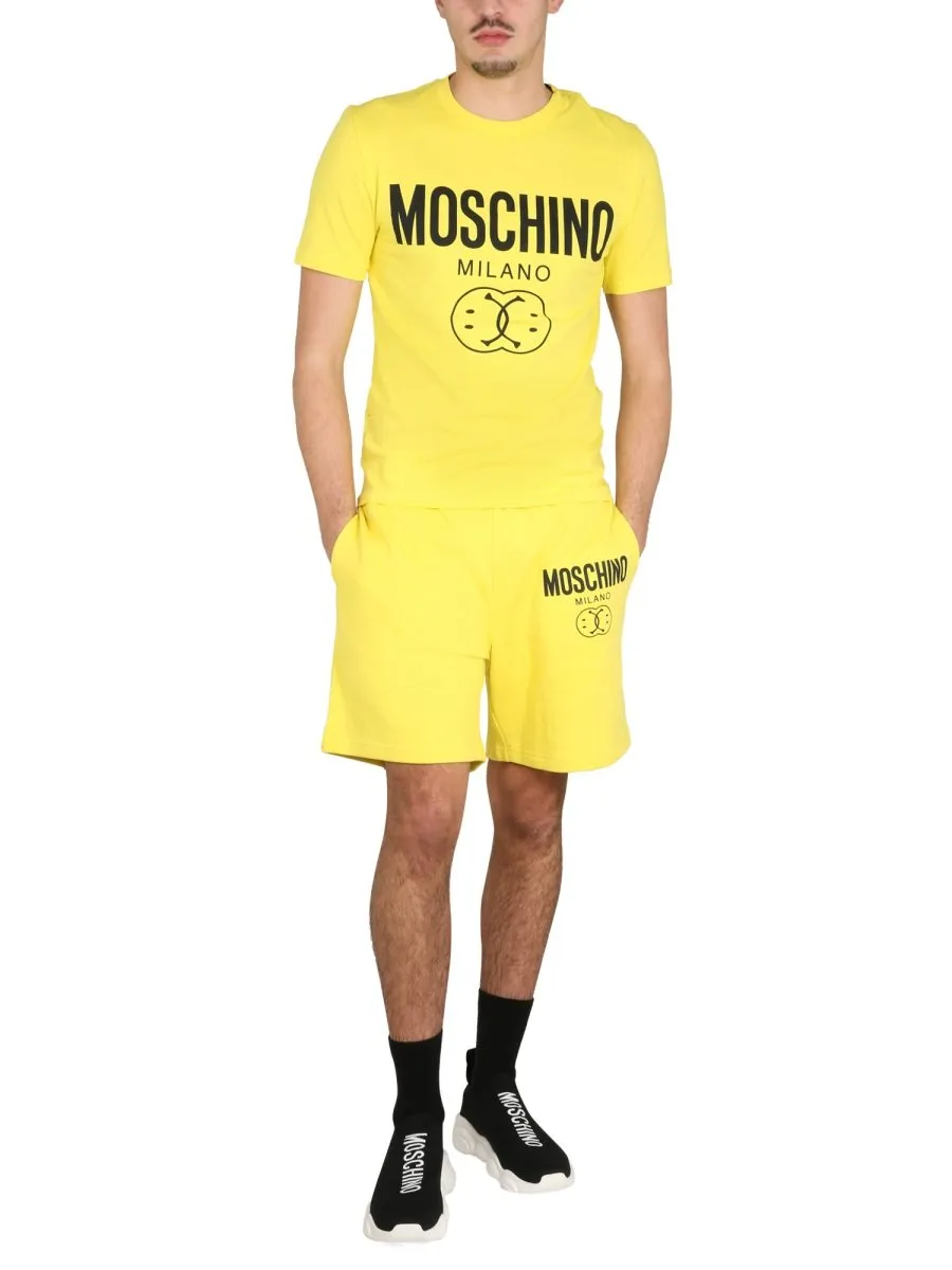 Moschino Logo Printed Bermuda Shorts
