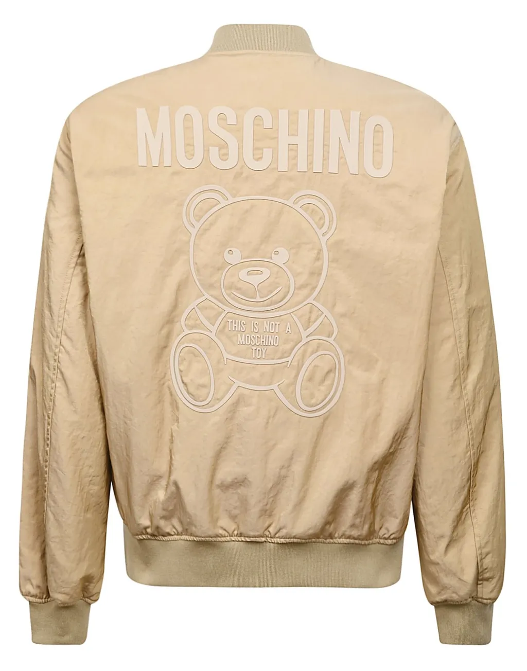 Moschino Logo Detailed Long-Sleeved Bomber Jacket