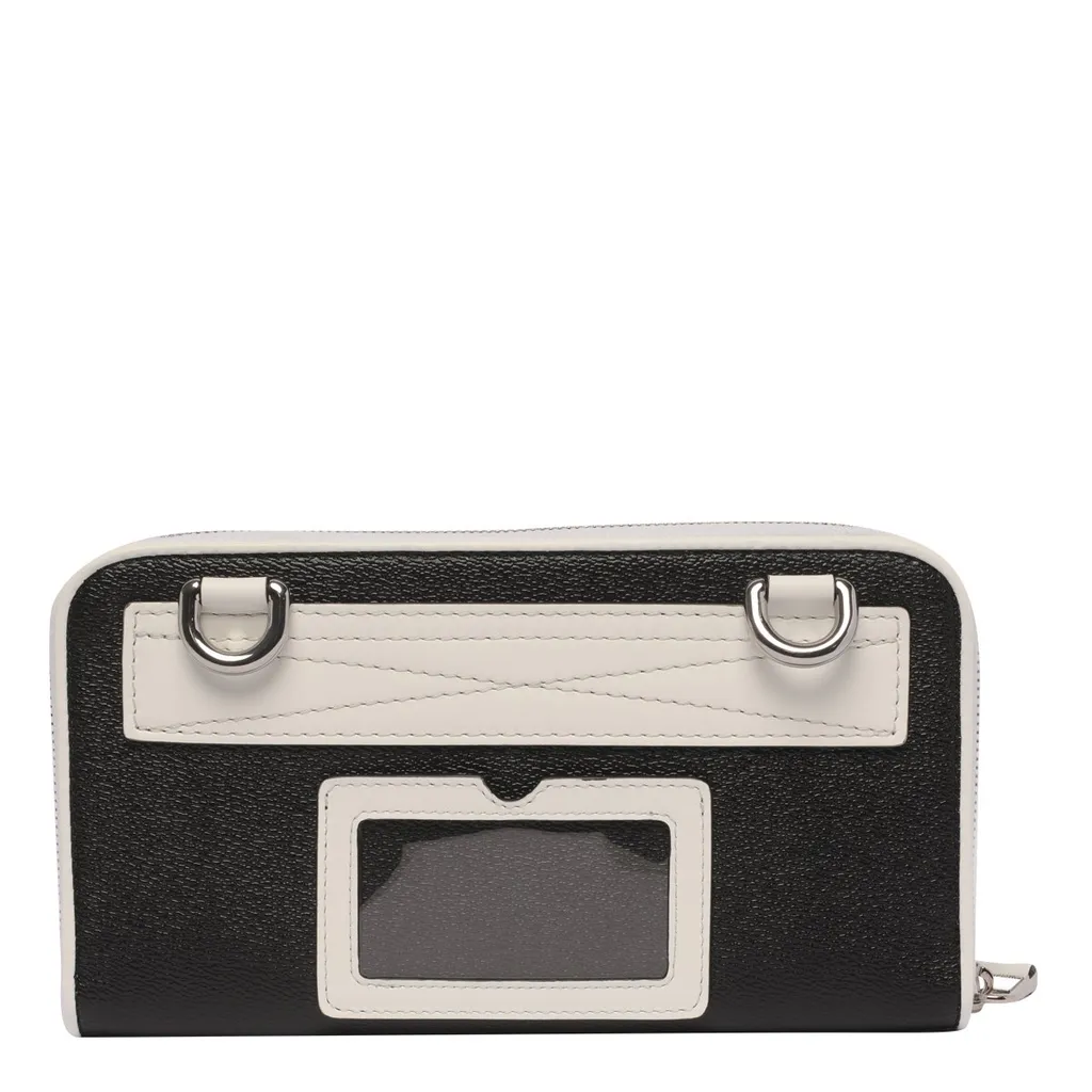 Moschino Logo Printed Zip-Around Wallet