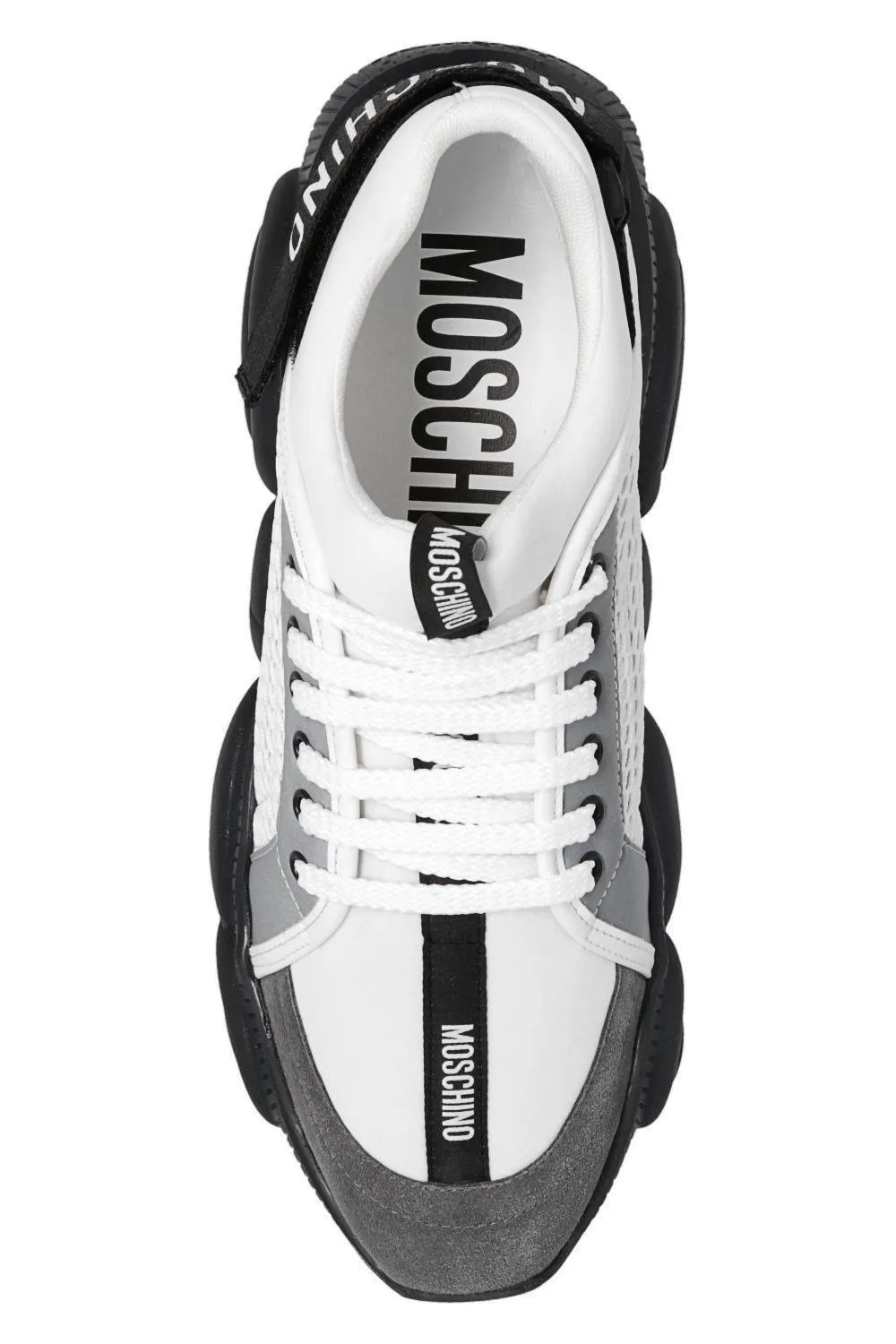 Moschino Mesh Panelled Teddy Sole Sneakers