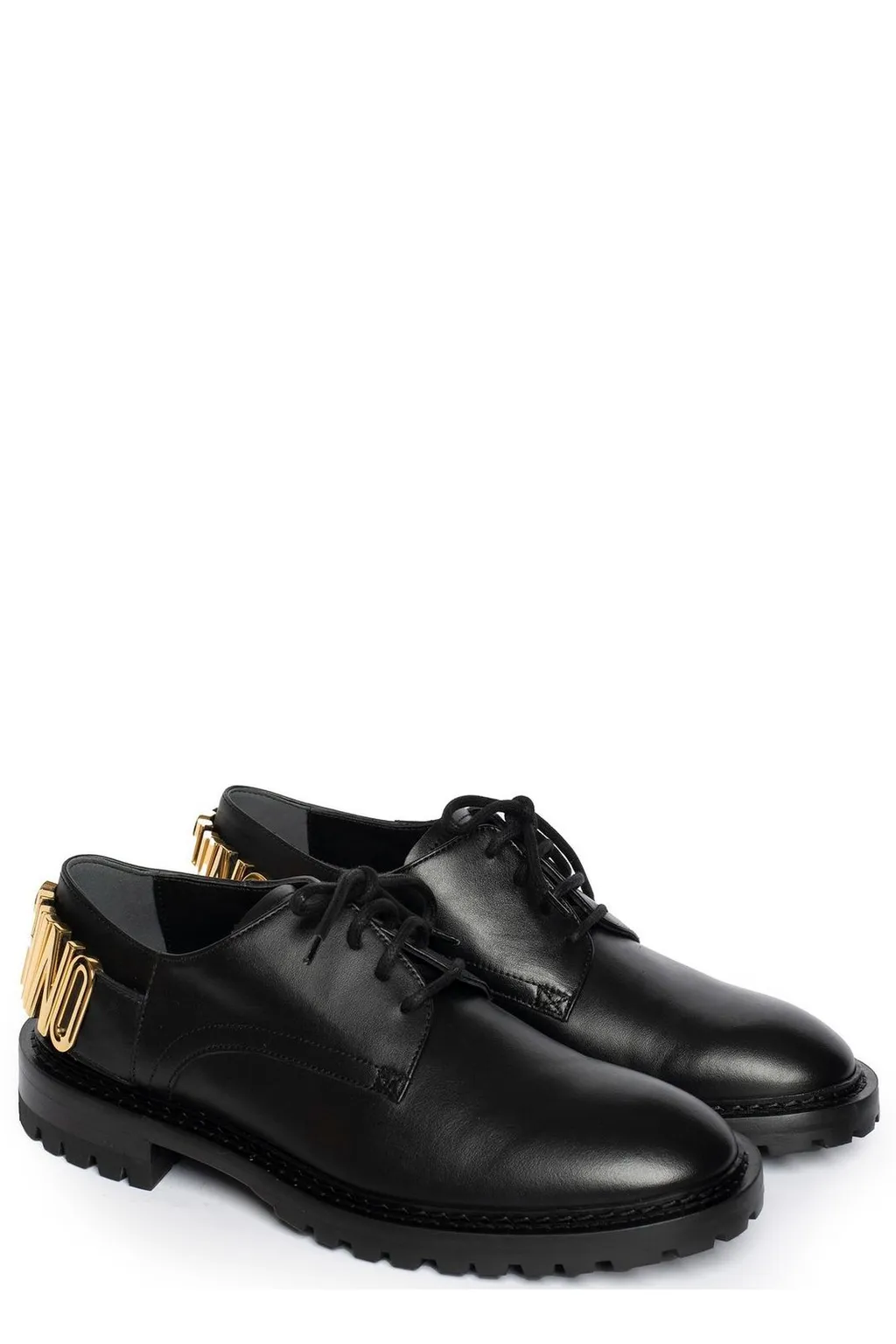 Moschino Logo Lettering Derby Shoes
