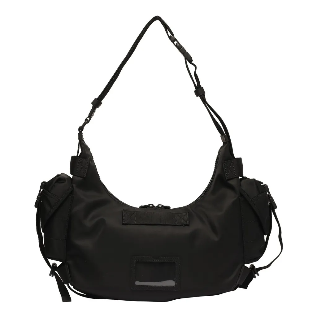 Moschino Logo-Printed Hobo Crossbody Bag