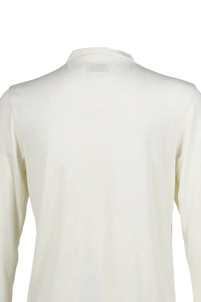 Henry-Neckline Shirts / Wht