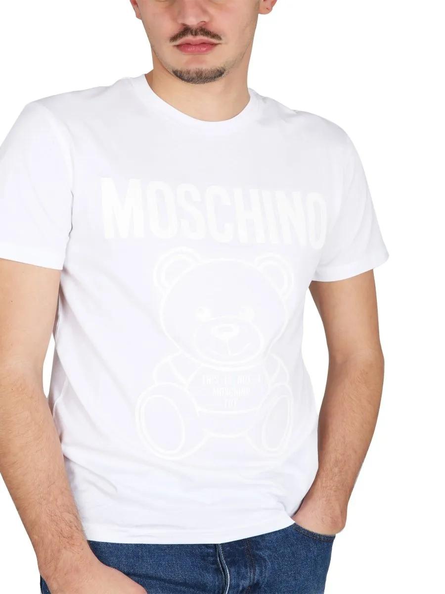 Moschino Logo Detailed Crewneck T-Shirt