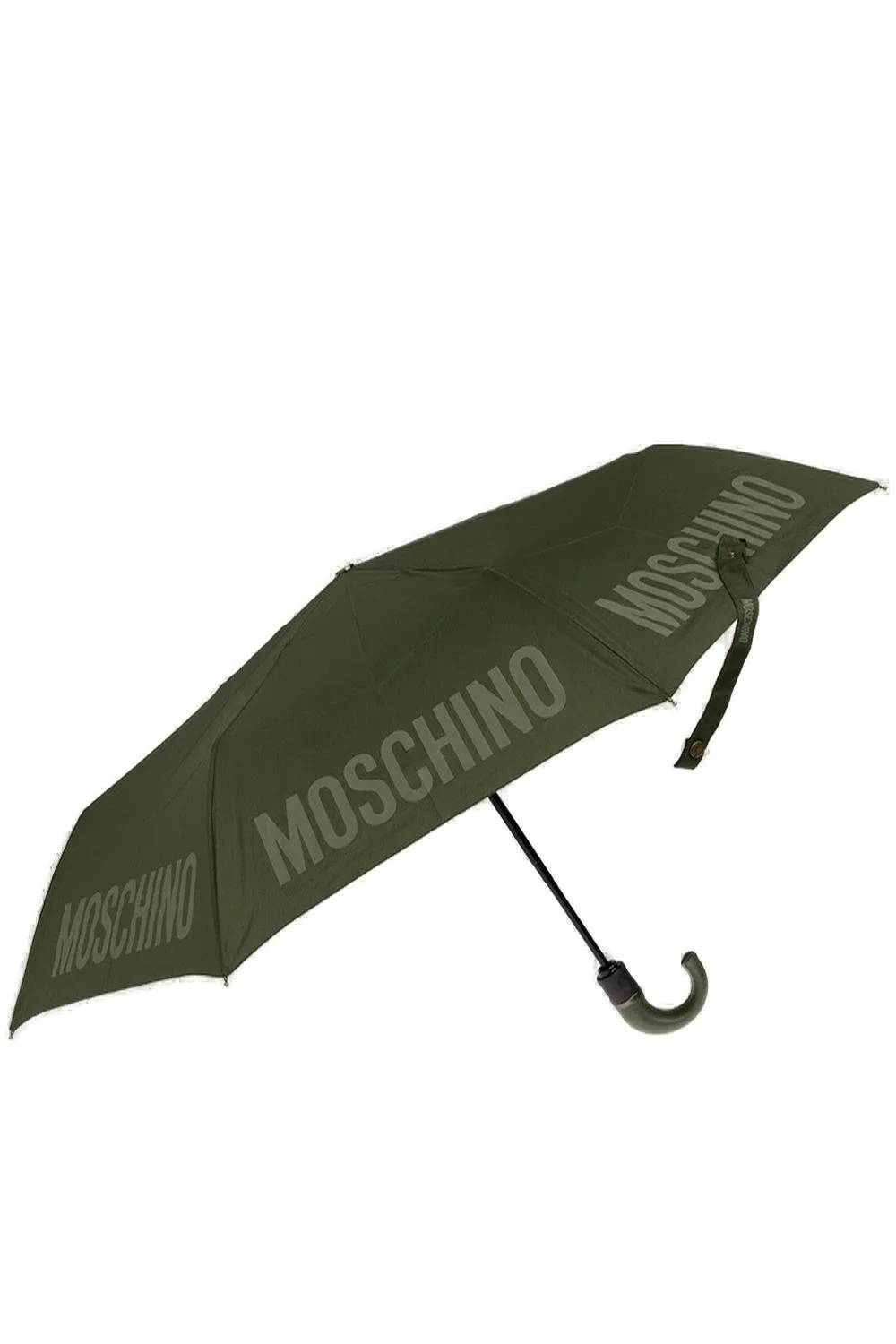 Moschino Logo Printed Folded Umbrella