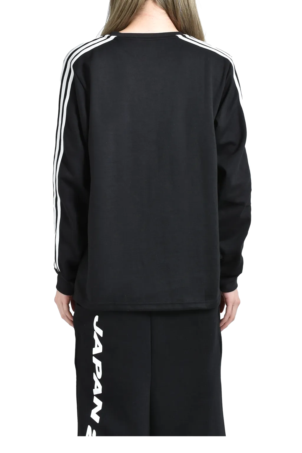 Yori Sport 5Stripe Long Sleeve T-Shirt / Blk