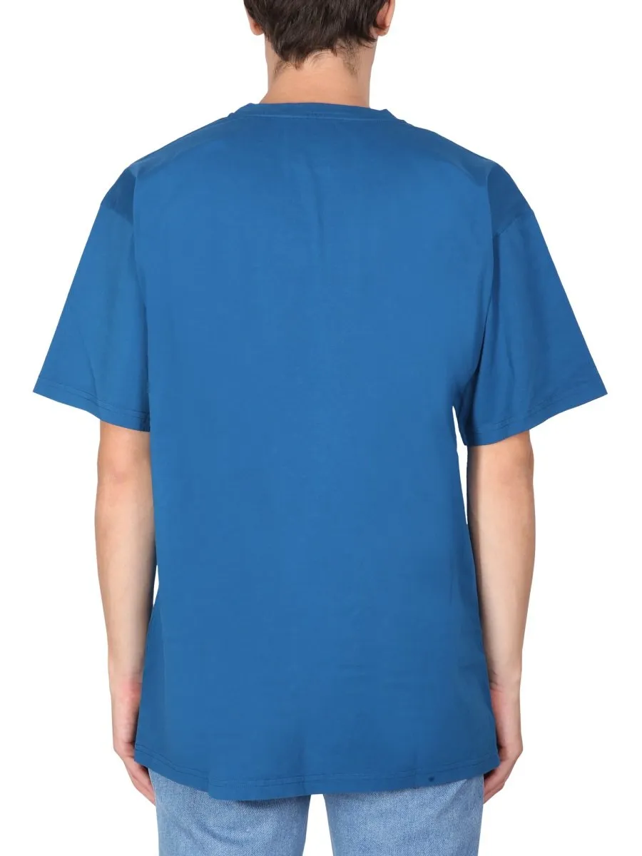 Moschino Logo Printed Crewneck T-Shirt