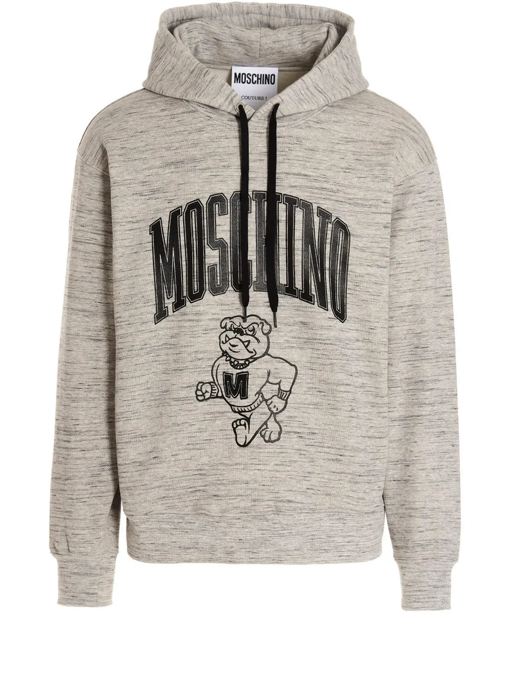 Moschino Varsity Logo Printed Drawstring Hoodie