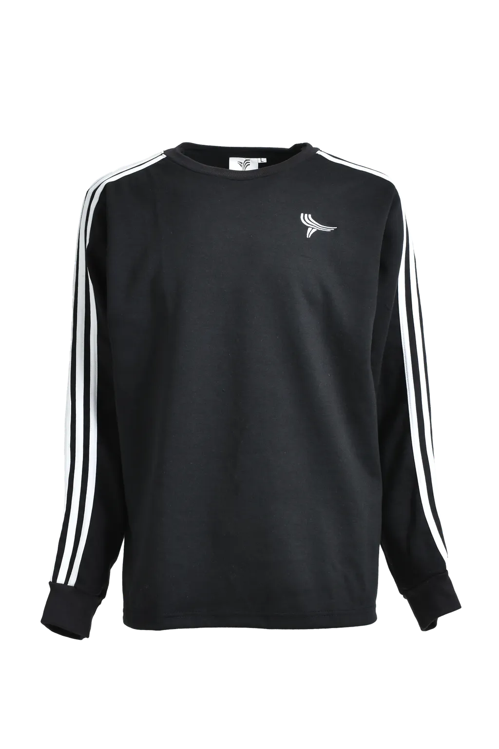 Yori Sport 5Stripe Long Sleeve T-Shirt / Blk