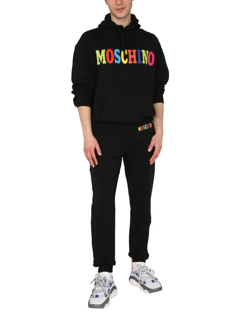 Moschino Logo Printed Jogging Pants