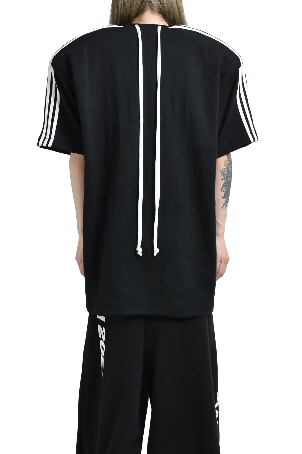 5Stripe Padded T-Shirt / Blk