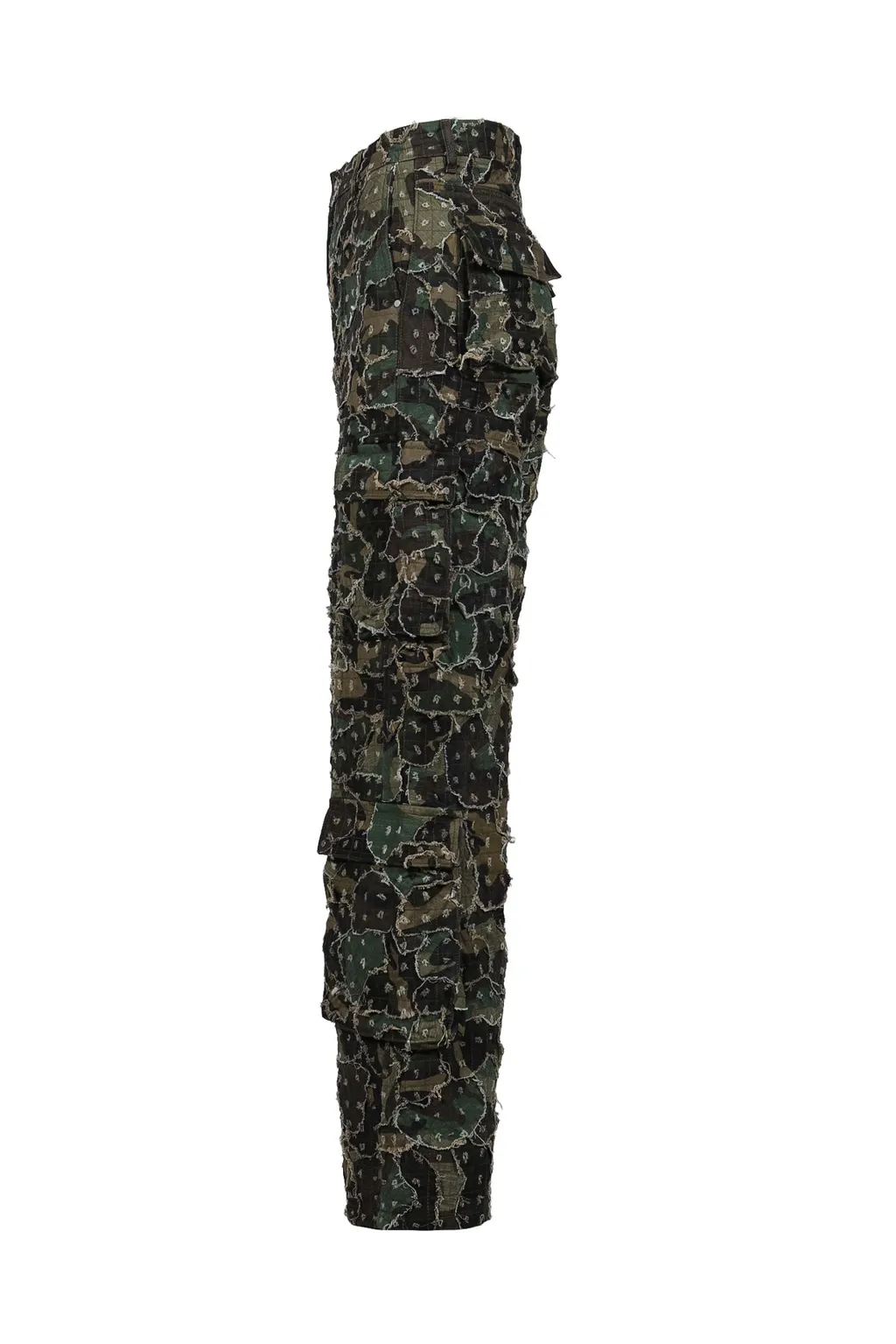 Micro Distressed Cargo Pant/Olv