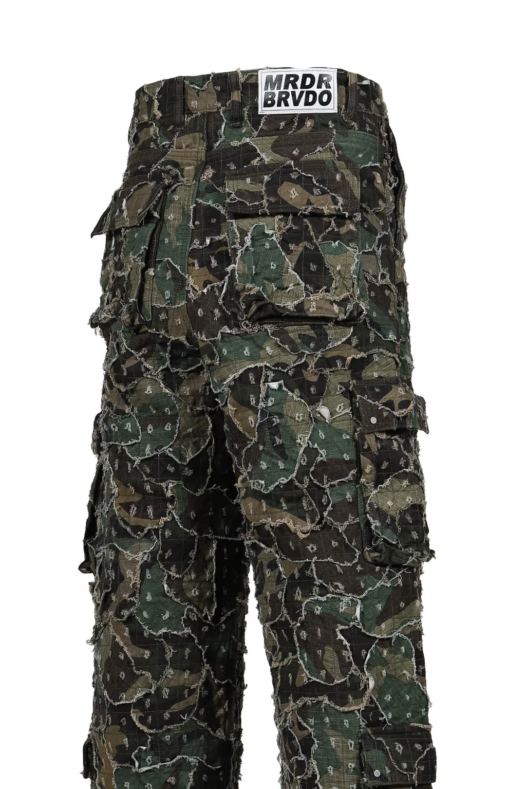 Micro Distressed Cargo Pant/Olv