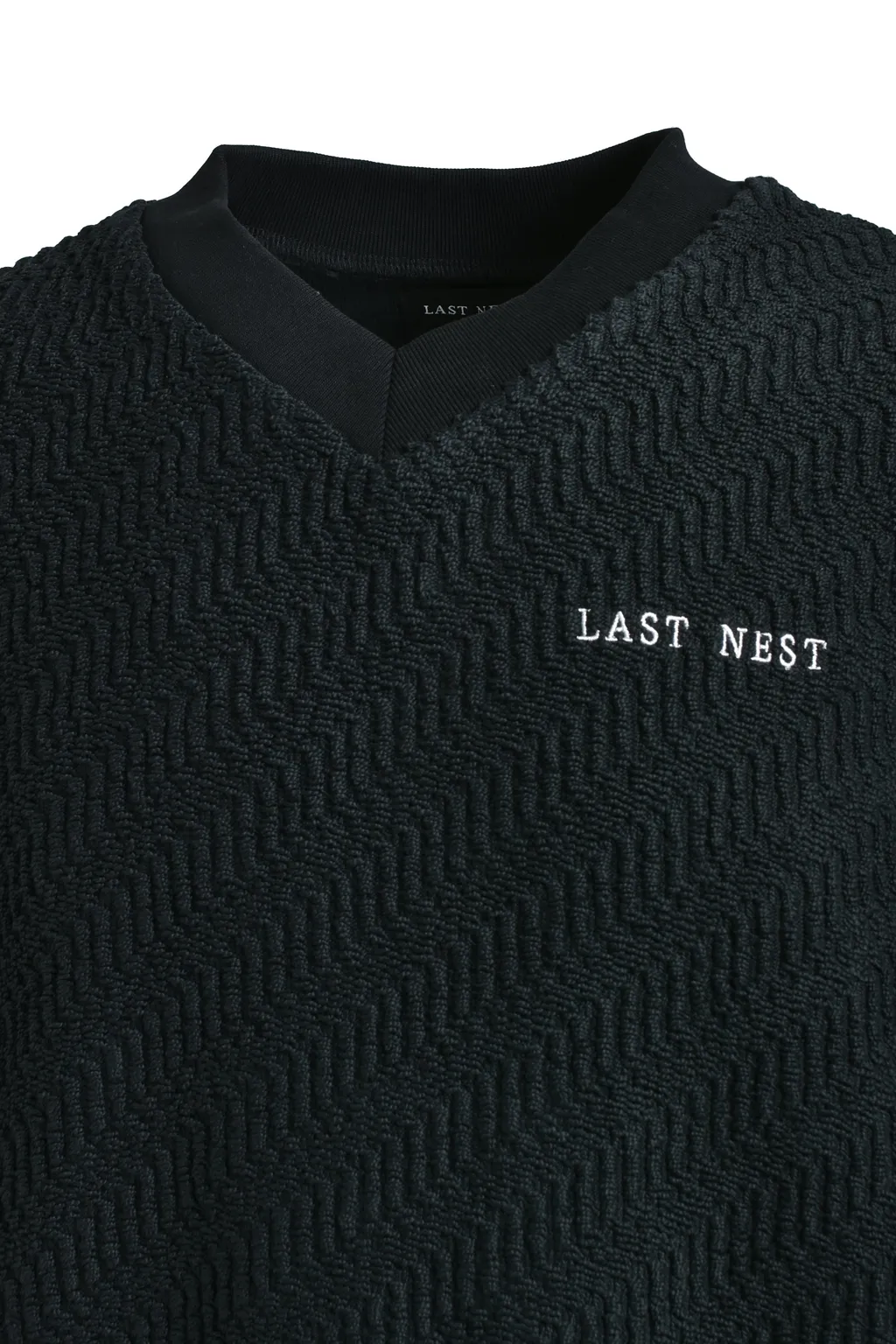 Logo Emb Knit Vest / Black