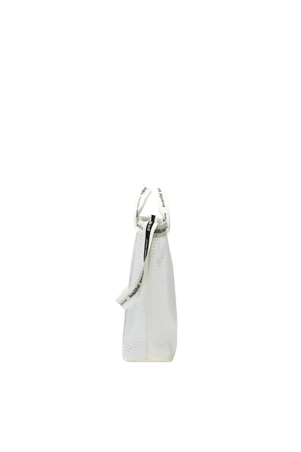 Plaid Vinyl Logo Tape Shoulder Bag / Clear