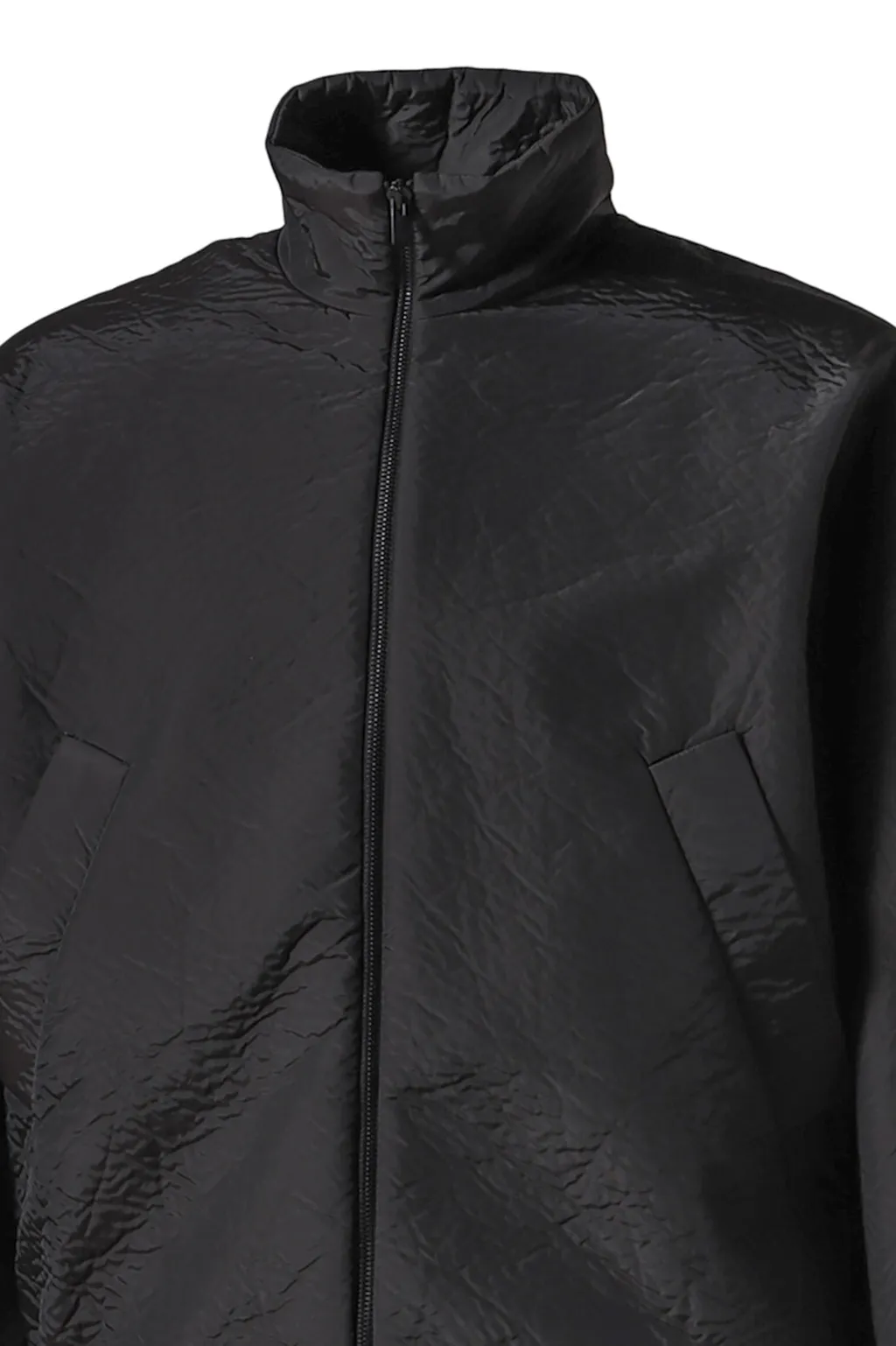 High Neck Track Jacket /Blk