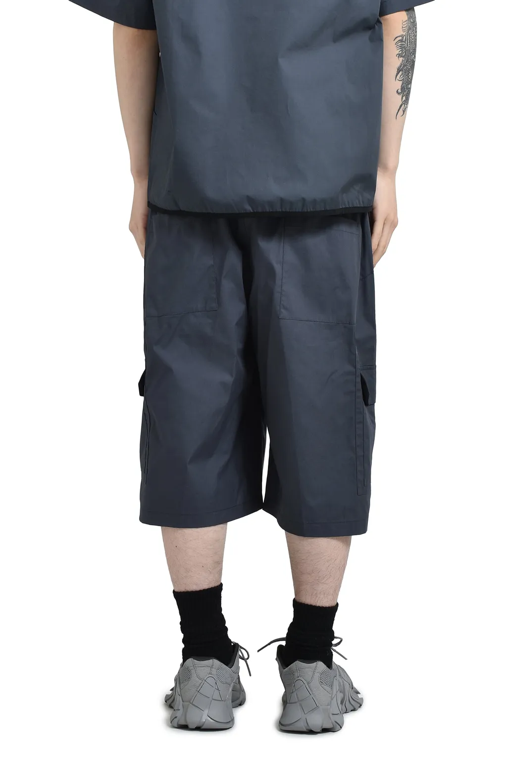 Poplin Cargo Shorts / Convoy Gry