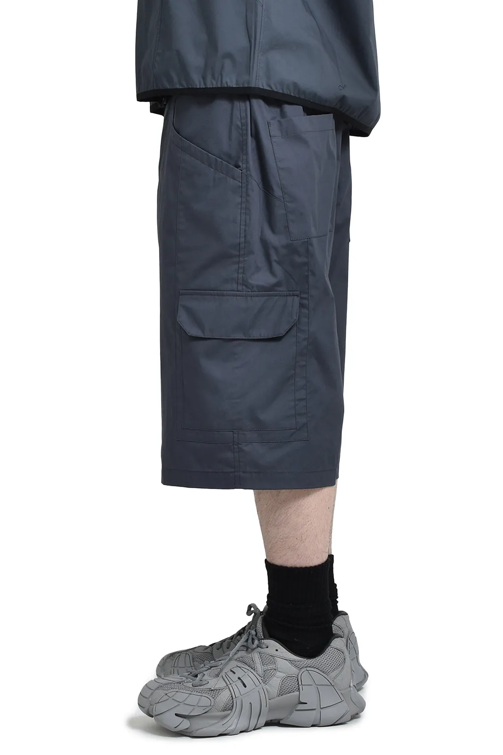 Poplin Cargo Shorts / Convoy Gry