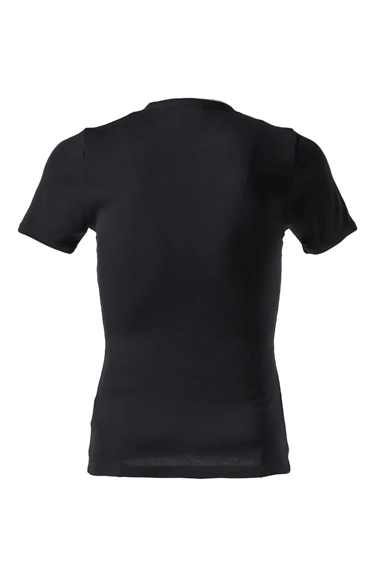 Signature Contrast T-Shirt / Blk