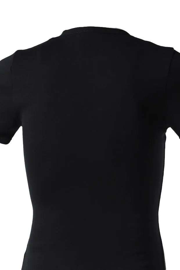 Signature Contrast T-Shirt / Blk