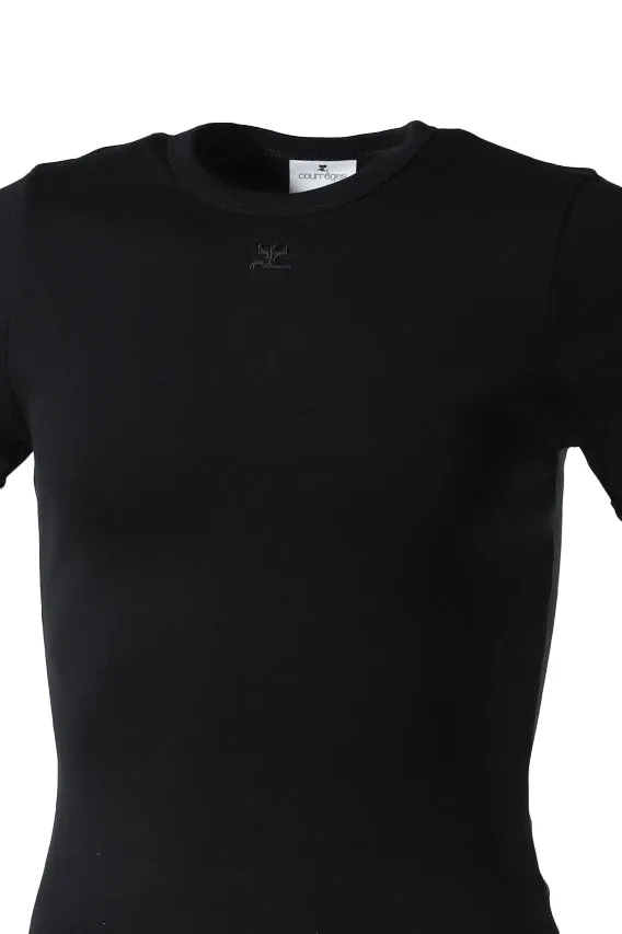 Signature Contrast T-Shirt / Blk