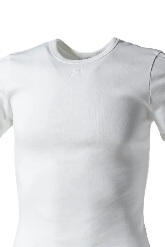 Signature Contrast T-Shirt / Wht