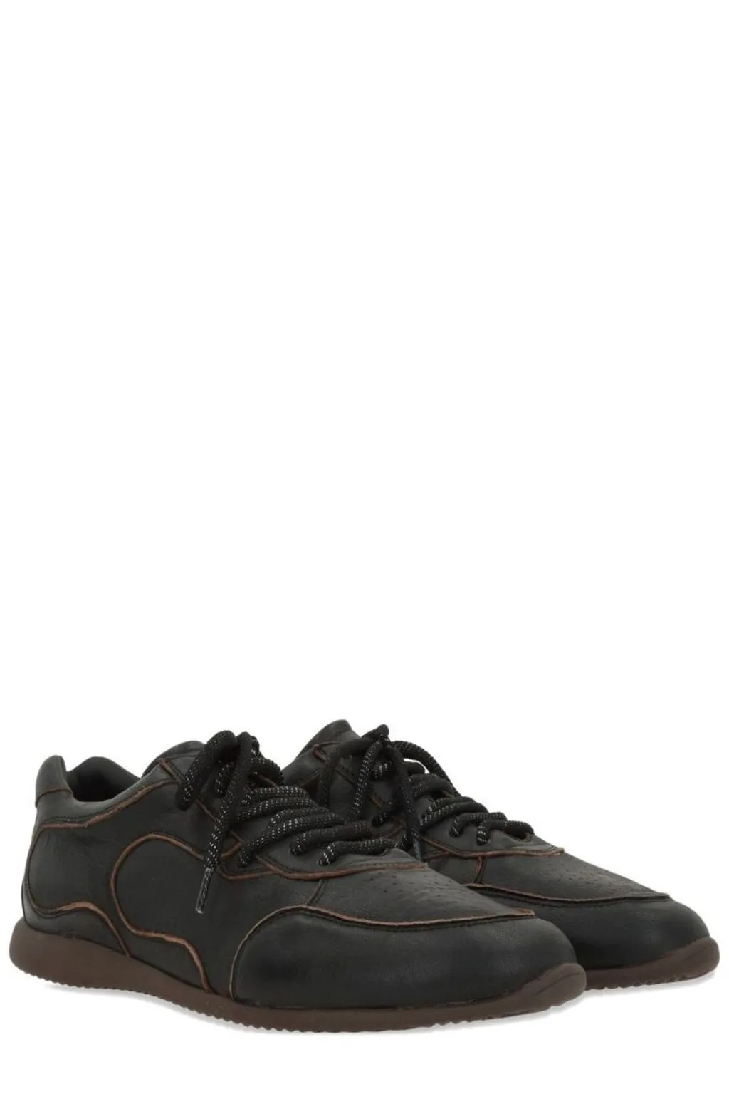 Namacheko Lace-Up Leather Sneakers