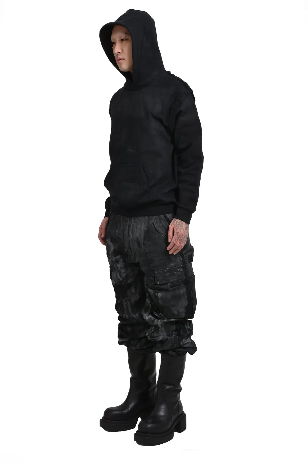 Oilskin Hoodie / Black