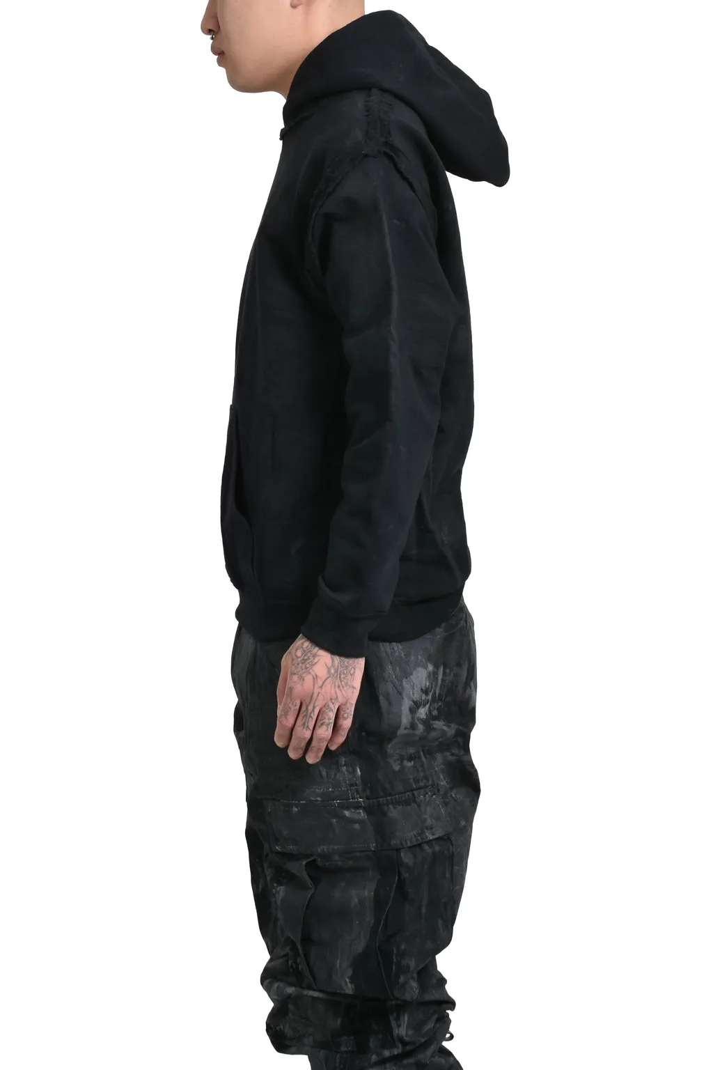 Oilskin Hoodie / Black